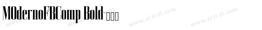 MOdernoFBComp Bold字体转换